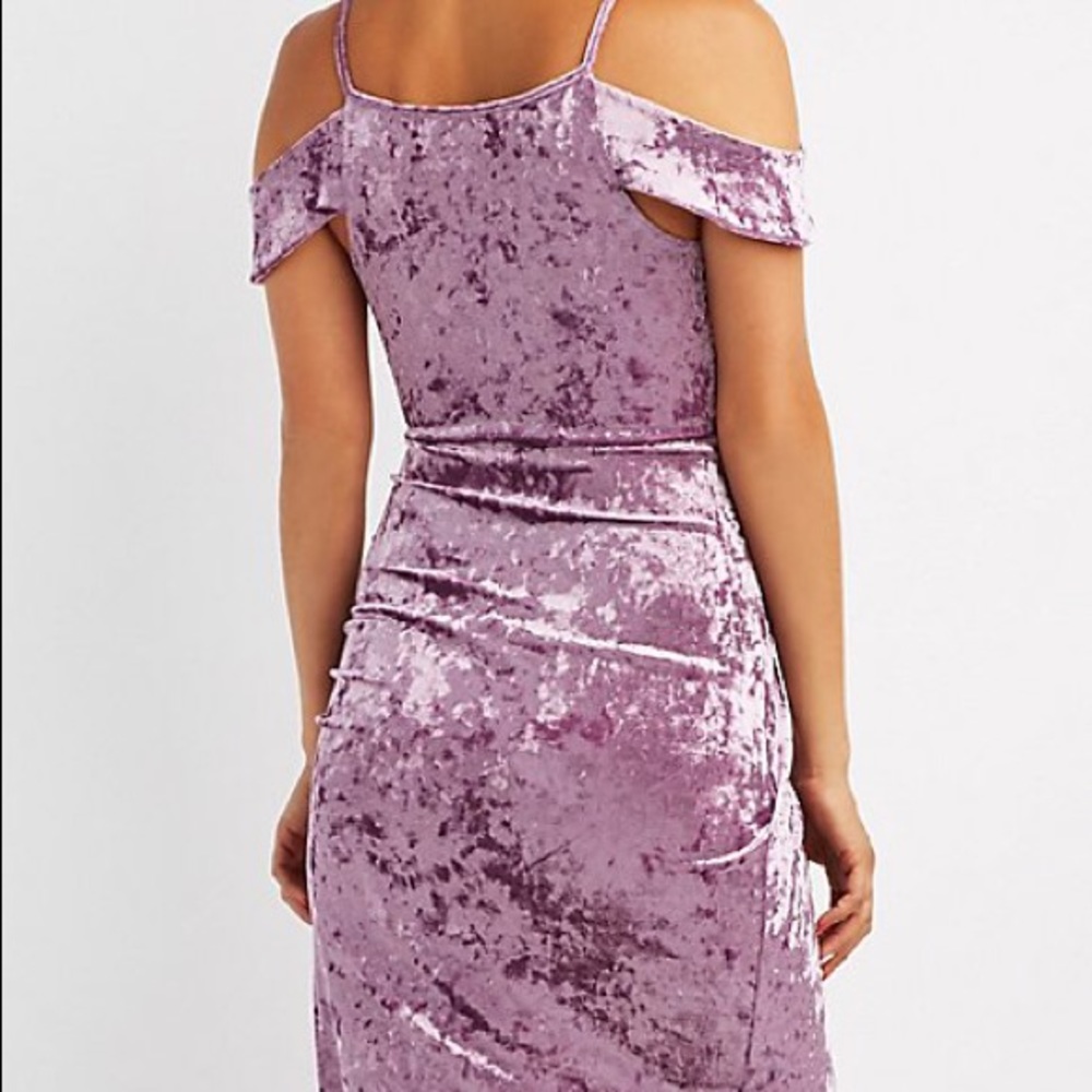 Charlotte Russe NWT Cold Shoulder Wrap Dress - Picture 2 of 4